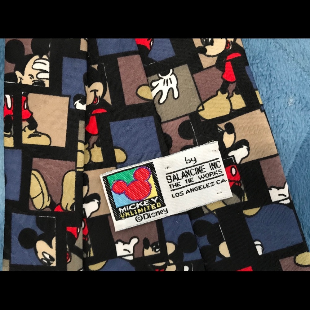 Mickey Mouse Checkered Necktie - image 3